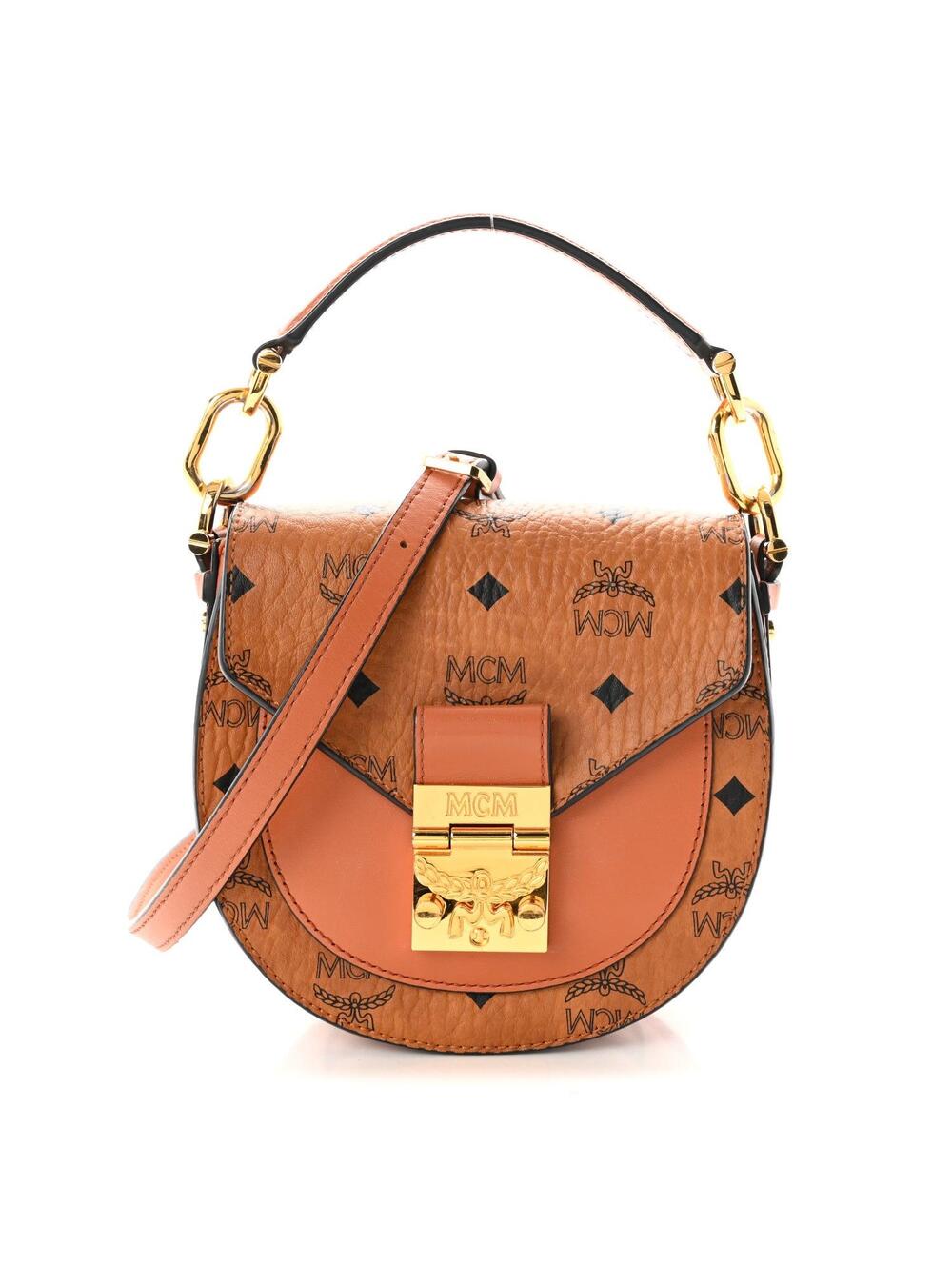 Mcm Visetos Small Patricia Saddle Bag #375902M45B